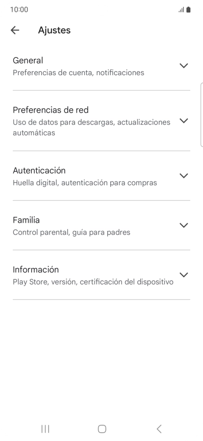 Pulsa Preferencias de red.
