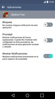 Pulsa el indicador junto a 