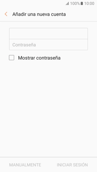 Pulsa Contraseña e introduce la contraseña de tu cuenta de correo electrónico.
