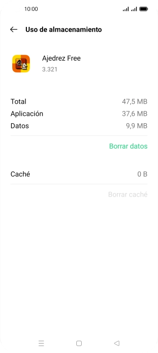 Pulsa la tecla de inicio para terminar y regresar a la pantalla de inicio.