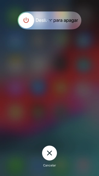 Pulsa el icono de apagar y arrástralo hacia la derecha.