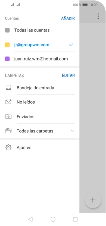 Pulsa la cuenta de correo electrónico deseada.