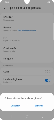 Pulsa Eliminar.