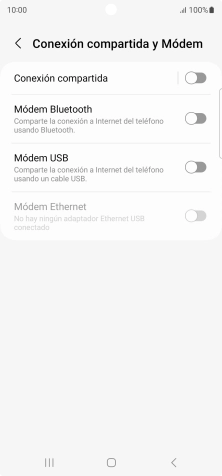 Pulsa Conexión compartida.