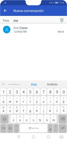 Pulsa el contacto deseado.