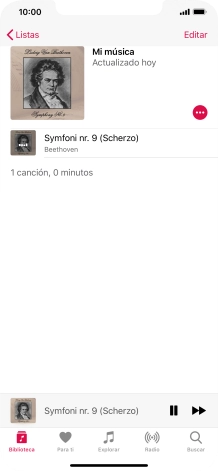 Pulsa el título de la canción.