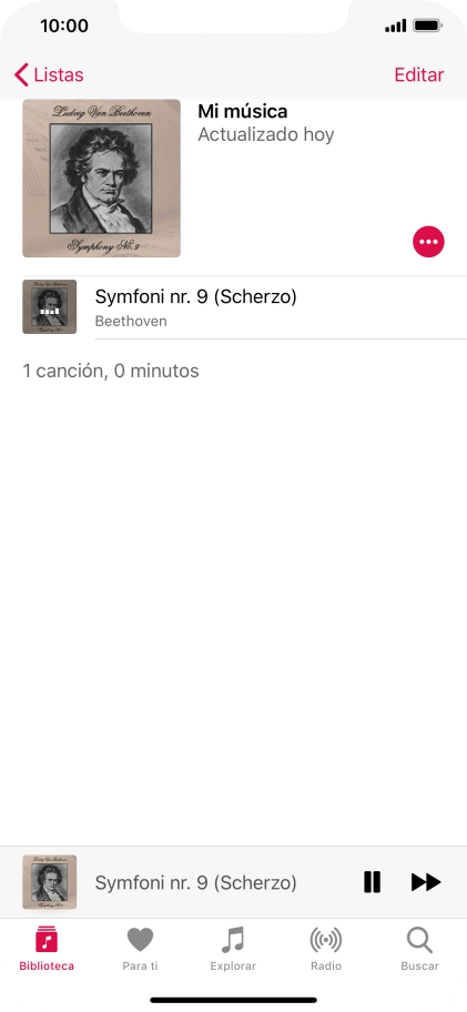 Pulsa el título de la canción.