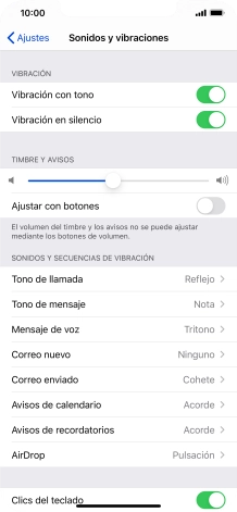Pulsa Tono de llamada.