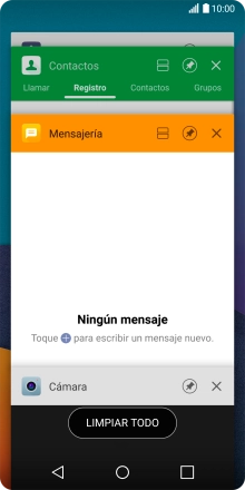 Para cerrar una sola aplicación en ejecución, desliza el dedo hacia la derecha sobre la aplicación deseada.