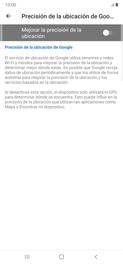 Pulsa el indicador junto a 