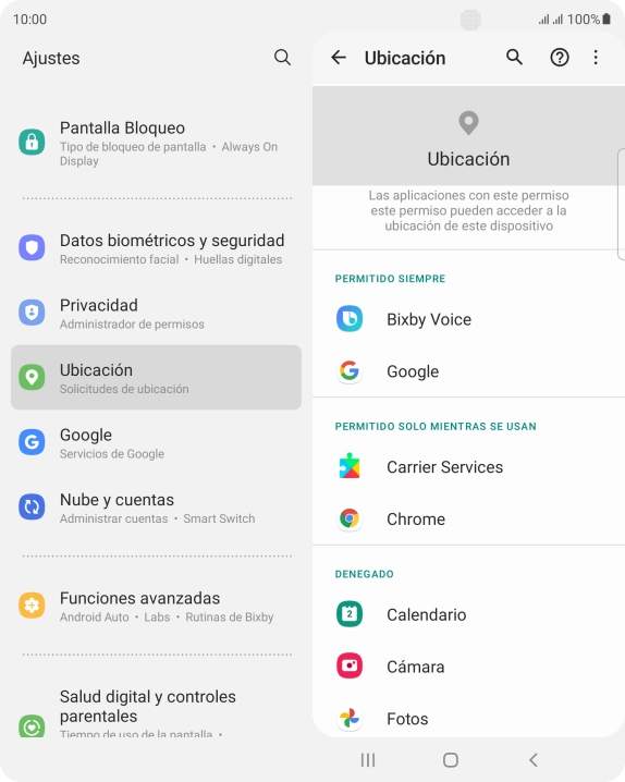 Pulsa la app deseada.