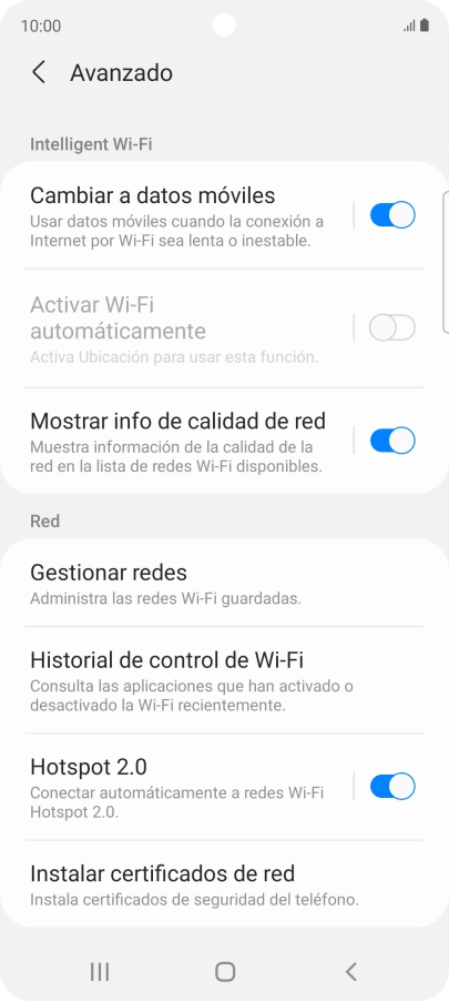 Pulsa el indicador junto a 