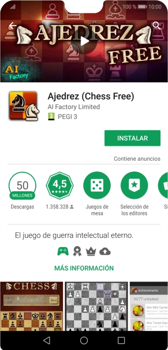 Pulsa INSTALAR y sigue las indicaciones de la pantalla para instalar la app.