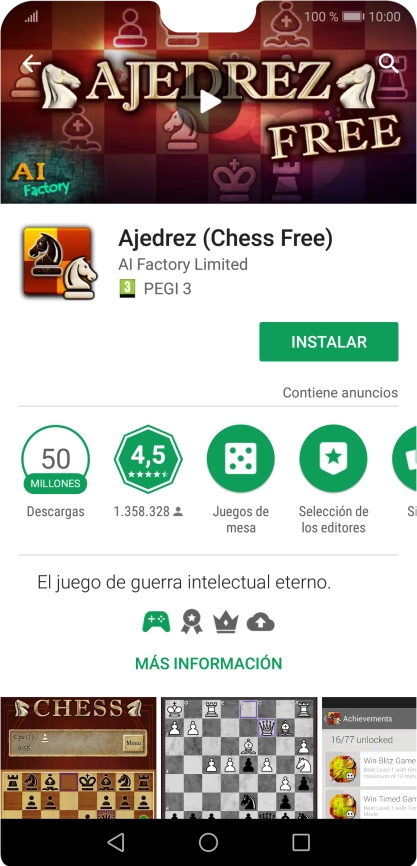 Pulsa INSTALAR y sigue las indicaciones de la pantalla para instalar la app.