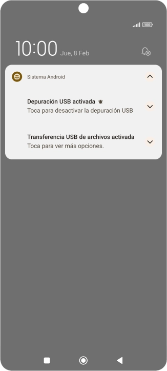 Pulsa Toca para ver más opciones..