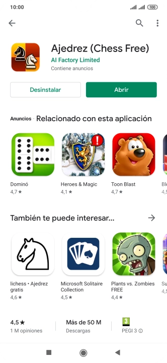 Pulsa la tecla de inicio para terminar y regresar a la pantalla de inicio.
