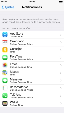 Pulsa la aplicación deseada.