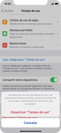 Pulsa Desactivar 