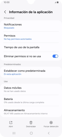 Pulsa Almacenamiento.