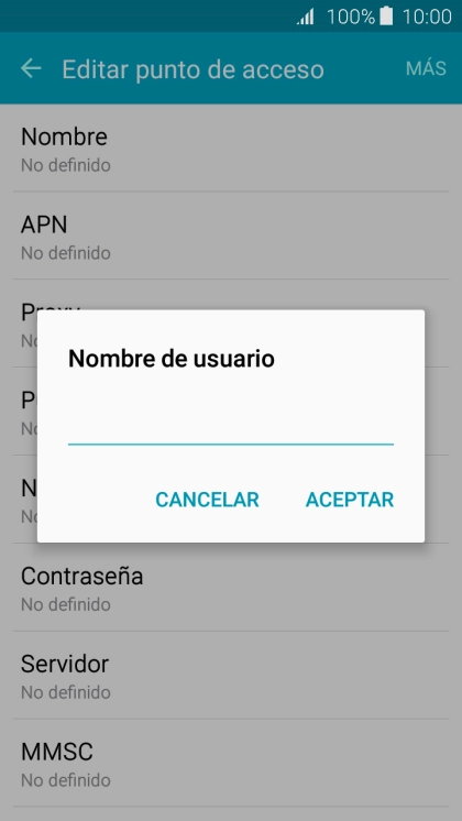 Introduce wap@wap y pulsa ACEPTAR.