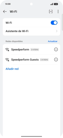 Pulsa la red wifi deseada.