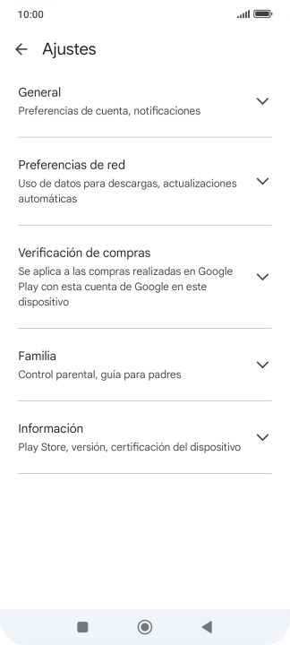 Pulsa Preferencias de red.