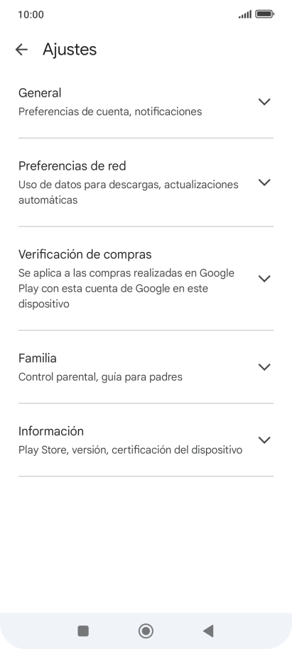 Pulsa Preferencias de red.