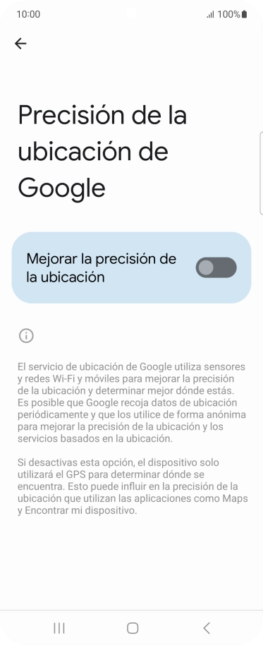 Pulsa el indicador junto a 