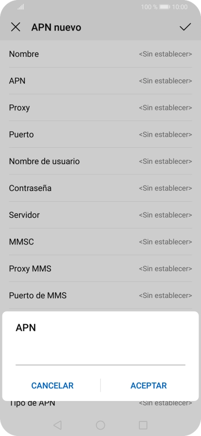 Introduce airtelwap.es y pulsa ACEPTAR.