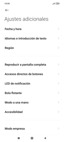 Pulsa Fecha y hora.