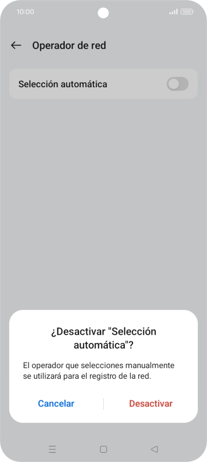 Pulsa Desactivar.