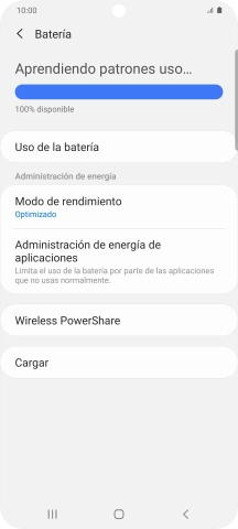 Pulsa Modo de rendimiento.
