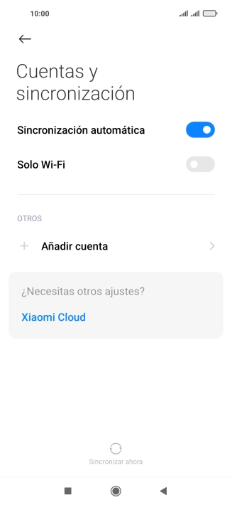 Pulsa Añadir cuenta.