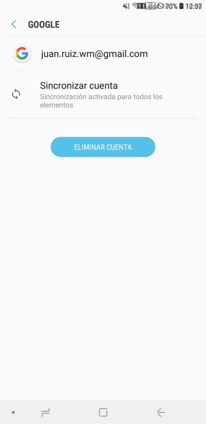 Pulsa Sincronizar cuenta.