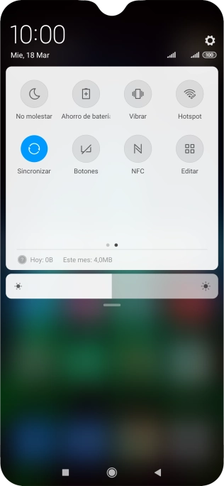 Pulsa Ahorro de batería para activar la función.