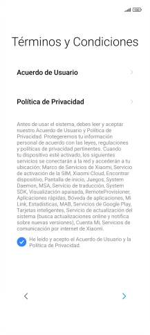 Pulsa la flecha hacia la derecha.