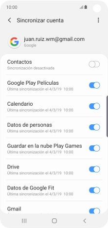 Pulsa el indicador junto a 
