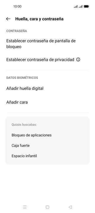 Pulsa Añadir huella digital.