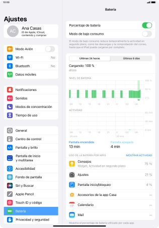 Pulsa el indicador junto a 