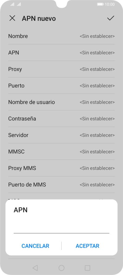 Introduce airtelwap.es y pulsa ACEPTAR.