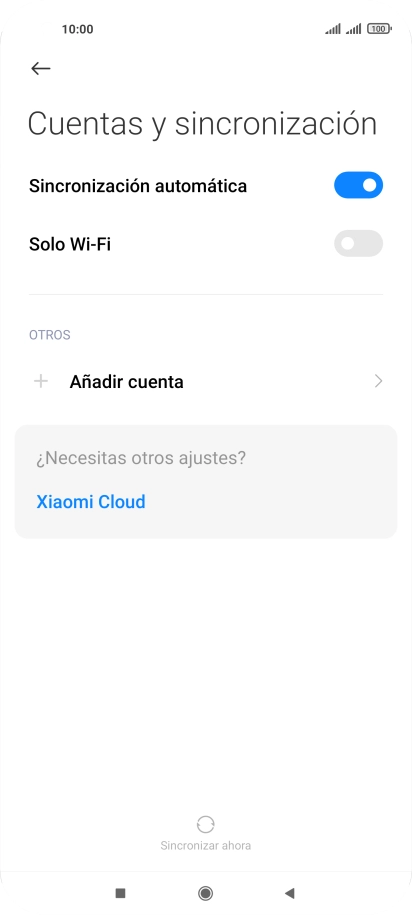 Pulsa Añadir cuenta.