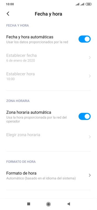 Pulsa la tecla de inicio para terminar y regresar a la pantalla de inicio.
