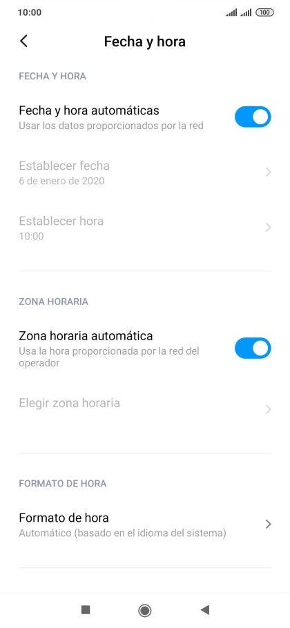 Pulsa la tecla de inicio para terminar y regresar a la pantalla de inicio.