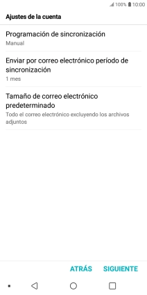 Pulsa Programación de sincronización.