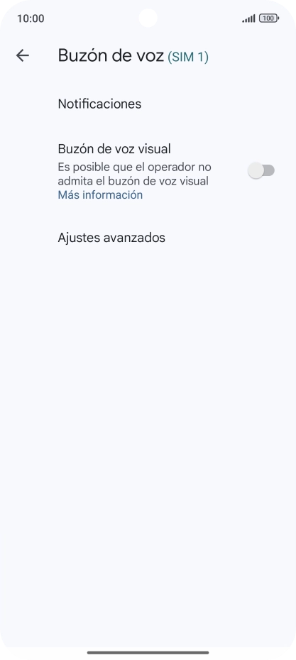 Pulsa Ajustes avanzados.