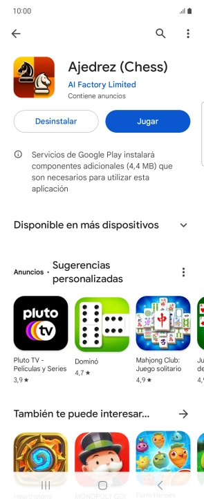 Pulsa la tecla de inicio para terminar y regresar a la pantalla de inicio.