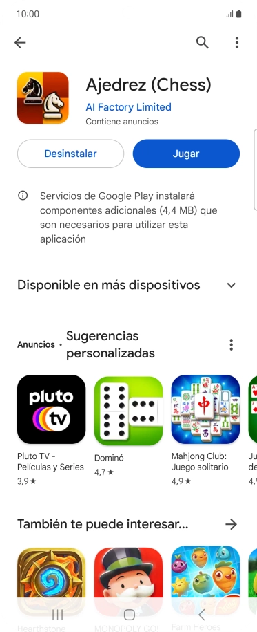 Pulsa la tecla de inicio para terminar y regresar a la pantalla de inicio.