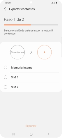 Pulsa el nombre de la tarjeta SIM.