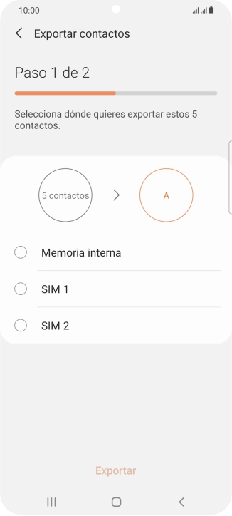 Pulsa el nombre de la tarjeta SIM.