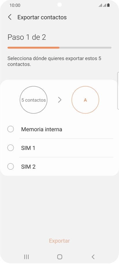 Pulsa el nombre de la tarjeta SIM.